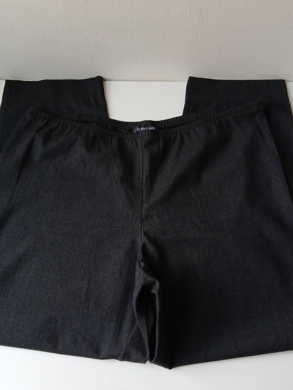 Eileen Fisher Wool Side Zip Pants Charcoal Gray Women's XL